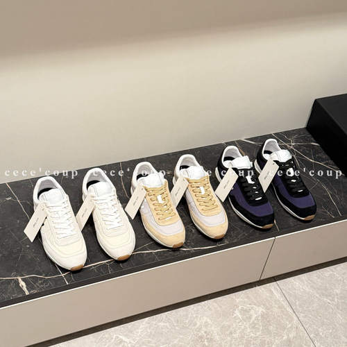 帆布拼接圆头休闲德训鞋女