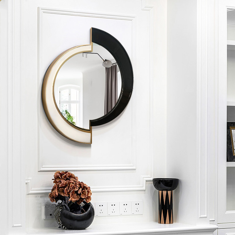 现代装饰镜壁挂壁饰壁炉镜子定制玄关镜餐边挂镜大厅背景墙面挂镜