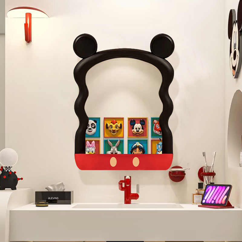 可爱米奇风儿童房浴室镜