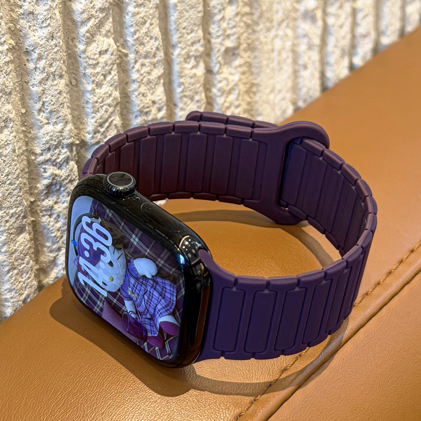 张婧仪同款适用iwatchS11/12液态硅胶磁吸表带applewatch10/9强力磁吸运动透气苹果手表ultra春夏男女SE腕带