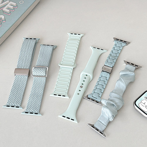 适用iwatch夏日淡薄荷表带合集