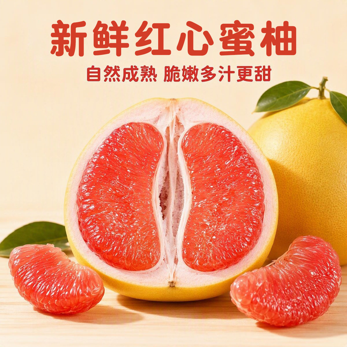 柚子红心蜜柚新鲜水果现