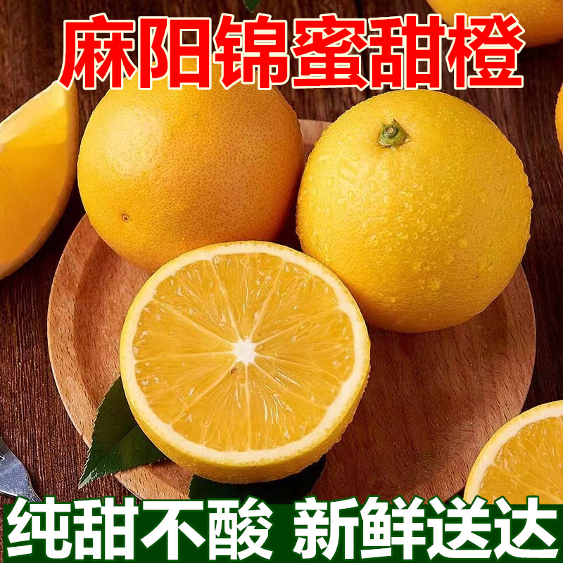 湖南麻阳锦蜜冰糖橙新鲜水果农家甜橙纯甜薄皮现摘橙子当季包邮10