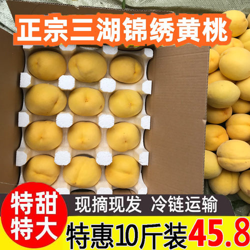 湖北三湖黄桃10斤新鲜当季应季