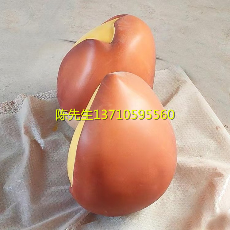 小摊车顶定制玻璃钢仿真板栗雕塑大型榛子核桃卡通碧根果模型雕像