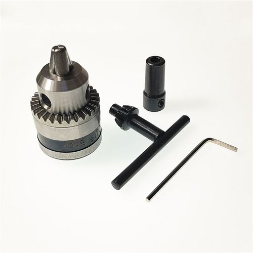 三鸥0.6-6mm/微型自制小电钻夹头锥度型775/555电机连接杆B10夹头