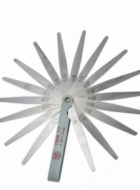 晶花不锈钢塞尺100 150 200 300 0.02-1MM 100B17  200A17