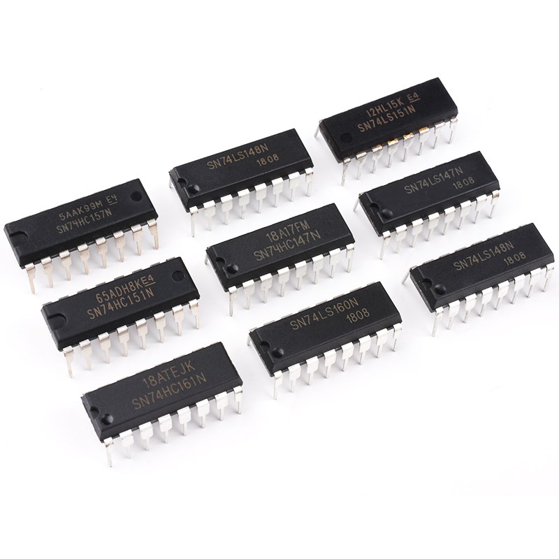 直插SN74HC147 148 151 153 157 160 161 163N芯片IC 封装DIP-16