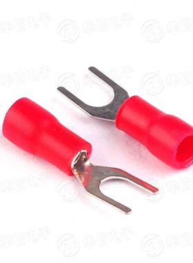 红色100只 SV1.25-4/3.2接线端子1.5平方Y型1-3U型线叉形端子叉子