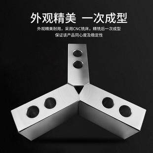 液压卡盘三爪铝合金软爪铝制油压卡爪加高加厚6寸8寸10寸车床夹具