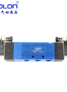 气动电磁控制阀220v三位五通中封4V130C-06/430C-15双电气缸阀24V