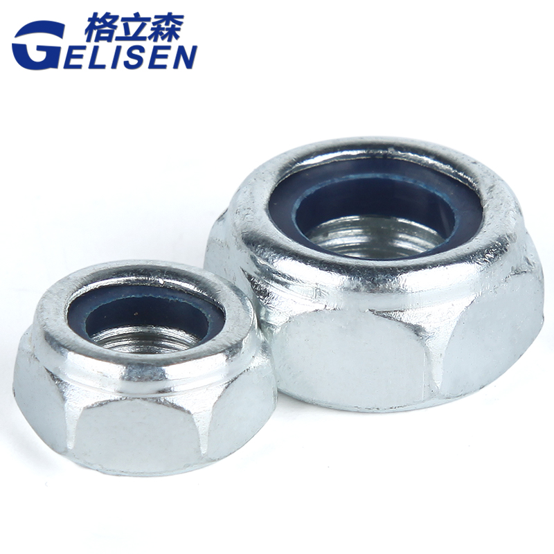 防松自锁螺母 尼龙锁紧防滑六角螺母M2M2.5M3M4M5M6QM8M10M12M16