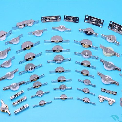 不锈钢小号V轮滑轮窗用配件 移门轮推拉轮 鲍鱼轮 柜门轮轴承滑轮