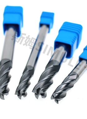 YG合金圆鼻铣刀G9I70加长G9I72高转速4刃钨钢圆鼻刀3R0.2 6R0.3