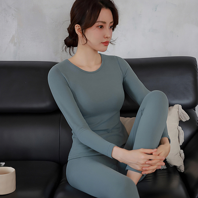 德绒保暖内衣女不含聚酯纤维