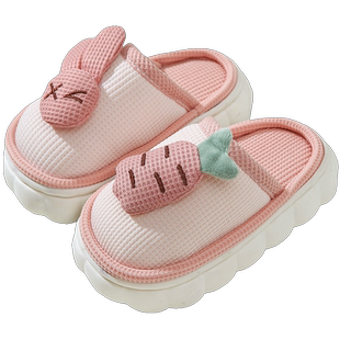 儿童棉拖鞋冬女童可爱室内居家秋冬男童厚底防滑孩子包头卡通拖鞋