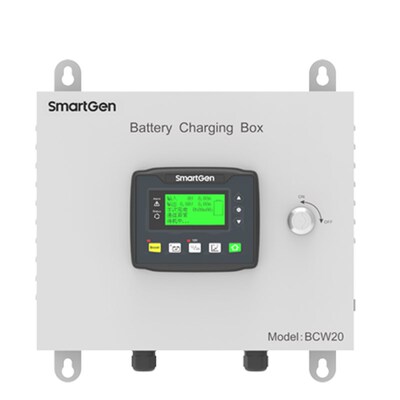 BCW20众智SmartGen柴油发电机组铅酸蓄电池电瓶浮充充电器箱20A