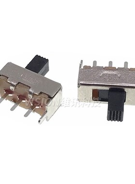 SS12F44 拔动开关 oSS-12F44G5 单排二挡立式 拨动开关 柄高5MM