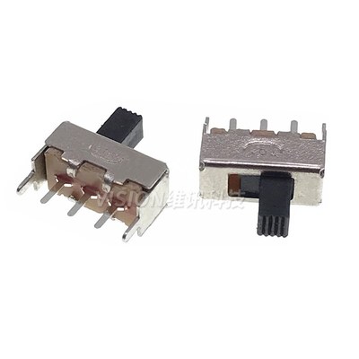 SS12F44 拔动开关 oSS-12F44G5 单排二挡立式 拨动开关 柄高5MM