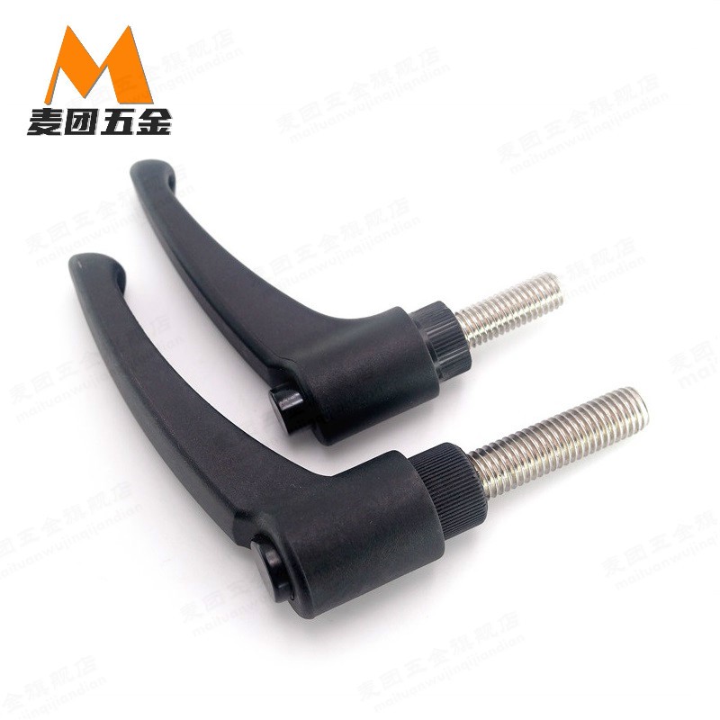 树脂固定把手凸缘圆弧形塑料手柄紧定可调位型尼龙手柄螺丝M5-M12