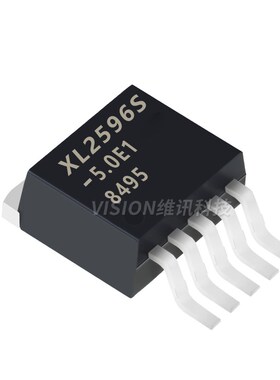 芯龙 XL2596S-3.3/5.0/12V/ADJ E1 贴片TO2N63降压稳压芯片LM2596