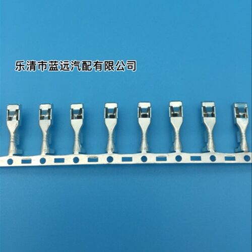 DJ621-2.8连接器连绕端子冷压 2.8四方插连带 一盘6000只横带插簧
