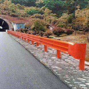 安全防护隔离栏镀锌喷塑高速公路波形护栏板端头立柱道路防撞护栏