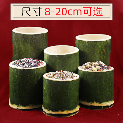 竹筒奶茶杯免费刻字竹筒蒸饭桶