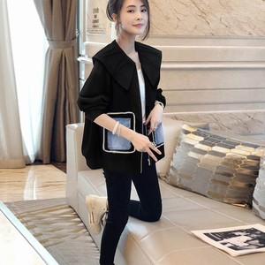 娃娃领短款设计感小个子外套女时尚洋气高端夹克秋装2023新款欧货