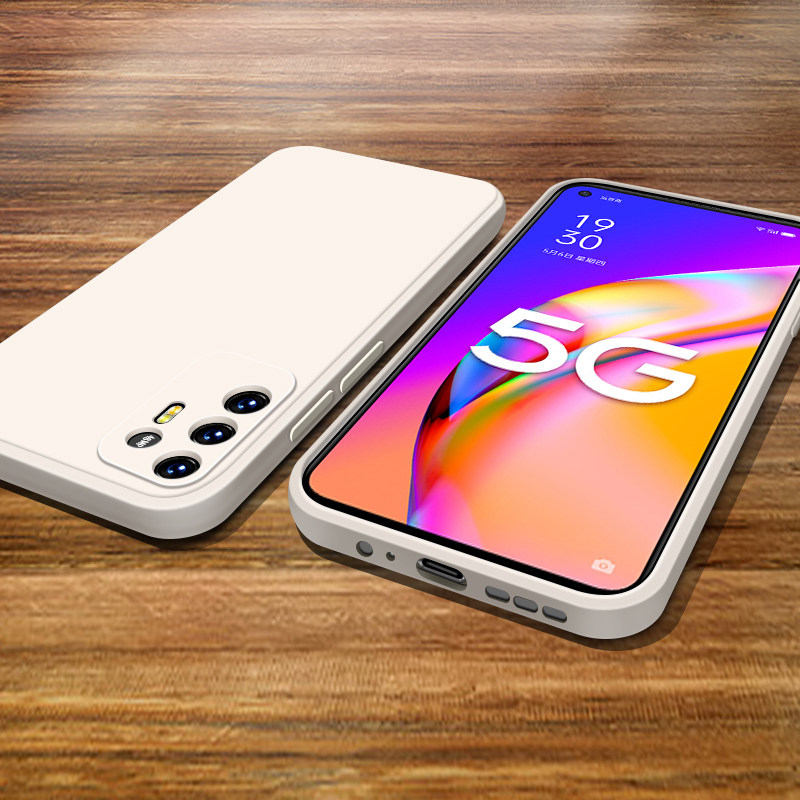适用于oppo a95手机壳oppoa95直边液态硅胶a95防摔简约男女软外壳