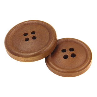 百搭纽扣木头纽扣毛衣扣子百搭棕色西装扣衣服衬衫纽扣大衣钮扣