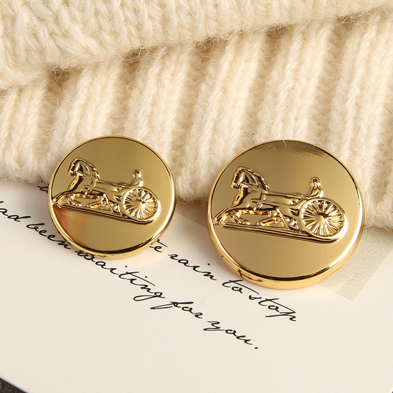 大衣西装复古金属扣外套高档