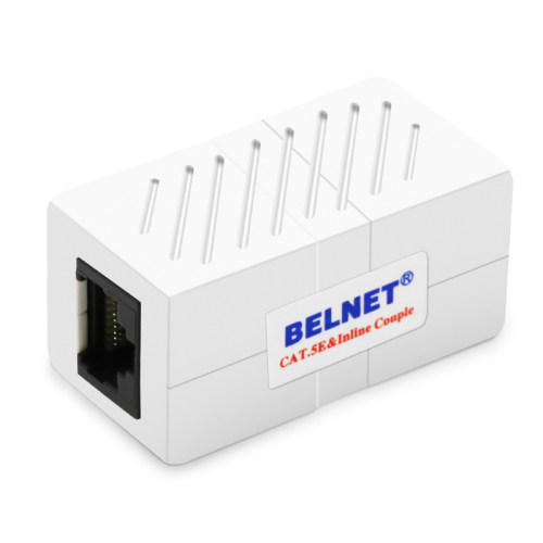 BELNET网线直通头RJ45网线连接器网线对接头水晶头接头网线延长器