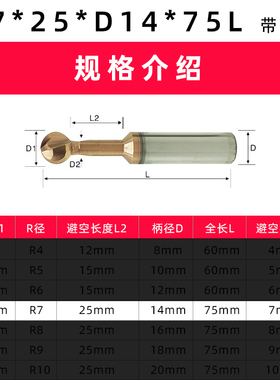 60度棒棒糖钨钢整体合金T型球头铣刀R1R23R456圆形球型弧形立铣刀