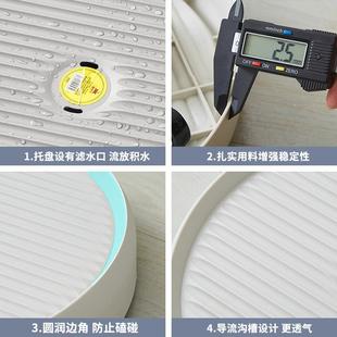 隐形移动托盘静音滑轮花盆底座可接水盘加厚硅胶万向轮排水底托