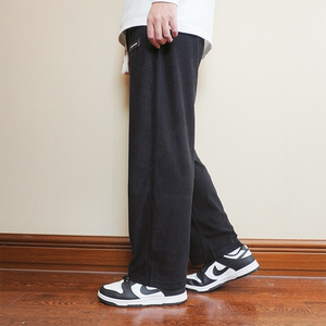 WAALEVANA灯芯绒垂感阔腿卫裤