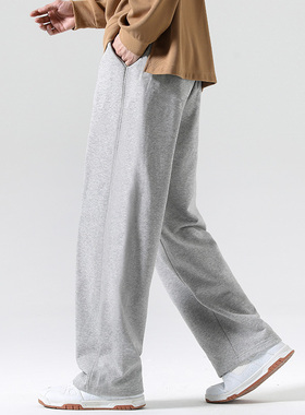 WAALEVANA 美式休闲运动裤直筒男女春秋宽松垂感百搭vibe阔腿卫裤