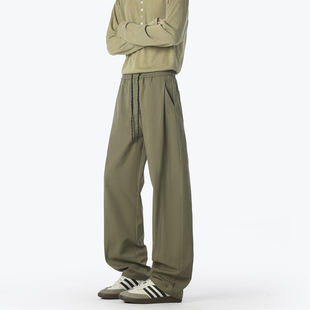 WAALEVANA美式机能斜切弯刀工装裤山系户外速干宽松直筒休闲裤潮