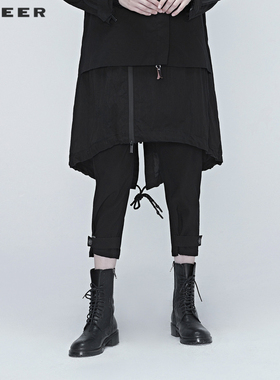 【秒杀】sdeer圣迪奥设计感小众插袋长裤直筒裤女秋裤子S20380801
