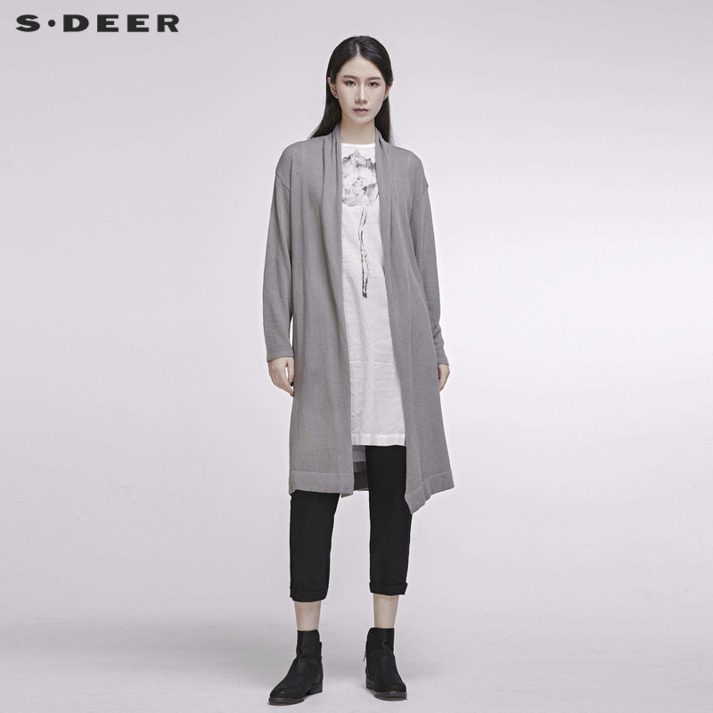 sdeer圣迪奥女装两件式连衣裙套装秋裙子高级感长裙S20181212