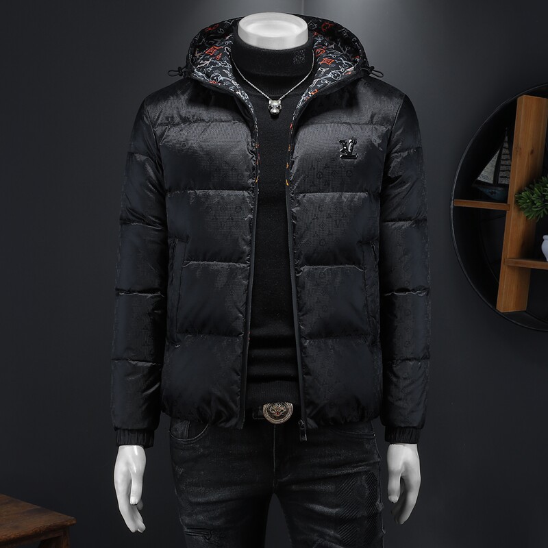 2025冬装新款连帽羽绒服男 M-5XL 钱塘6026-Y9017-P300 （假模图图片