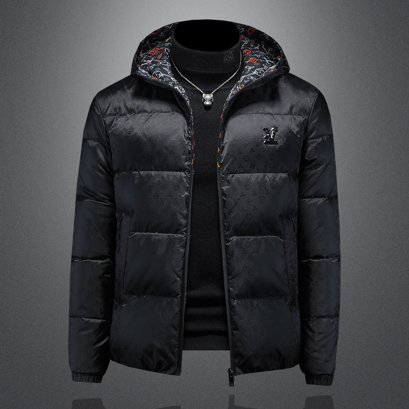 2025冬装新款连帽羽绒服男 M-5XL 钱塘6026-Y9017-P300 （镂空图图片