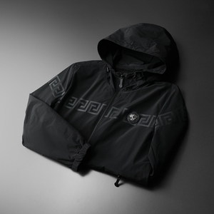 2024秋季新款 男士休闲连帽夹克 M-5XL JK8016-P175（黑底）图片