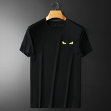 2025年新款双丝光棉短袖T恤2366-P80M-5XL白色，男装T恤，钱塘6026