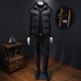 2025冬装新款连帽羽绒服男M-5XL钱塘6026-Y9017-P300（假模图，男装羽绒服，钱塘6026
