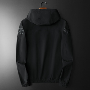 2024秋季新款 男士休闲连帽夹克 M-5XL JK8016-P175（黑底）图片