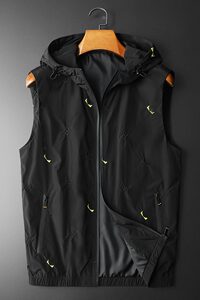 2024春装 男士连帽刺绣马甲背心 M-5XL 9002-P145图片