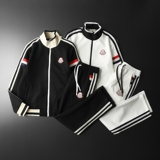 2024年春装新款男士运动休闲套装黑/白钱塘2020-6301-P250，男装休闲套装，钱塘6026