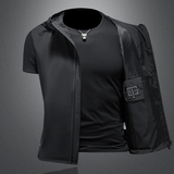 新款男士连帽马甲背心M-5XL钱塘6026-9013-P145（镂空图），男装背心/马甲，钱塘6026