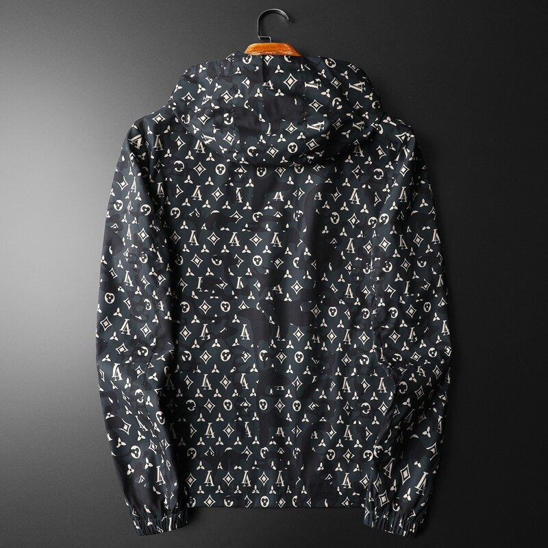 2024年春季新款男士休闲连帽印花刺绣夹克M-5XL9018-P175,男装夹克,钱塘6026